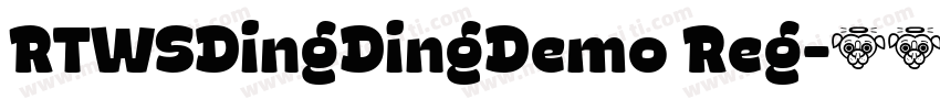 RTWSDingDingDemo Reg字体转换